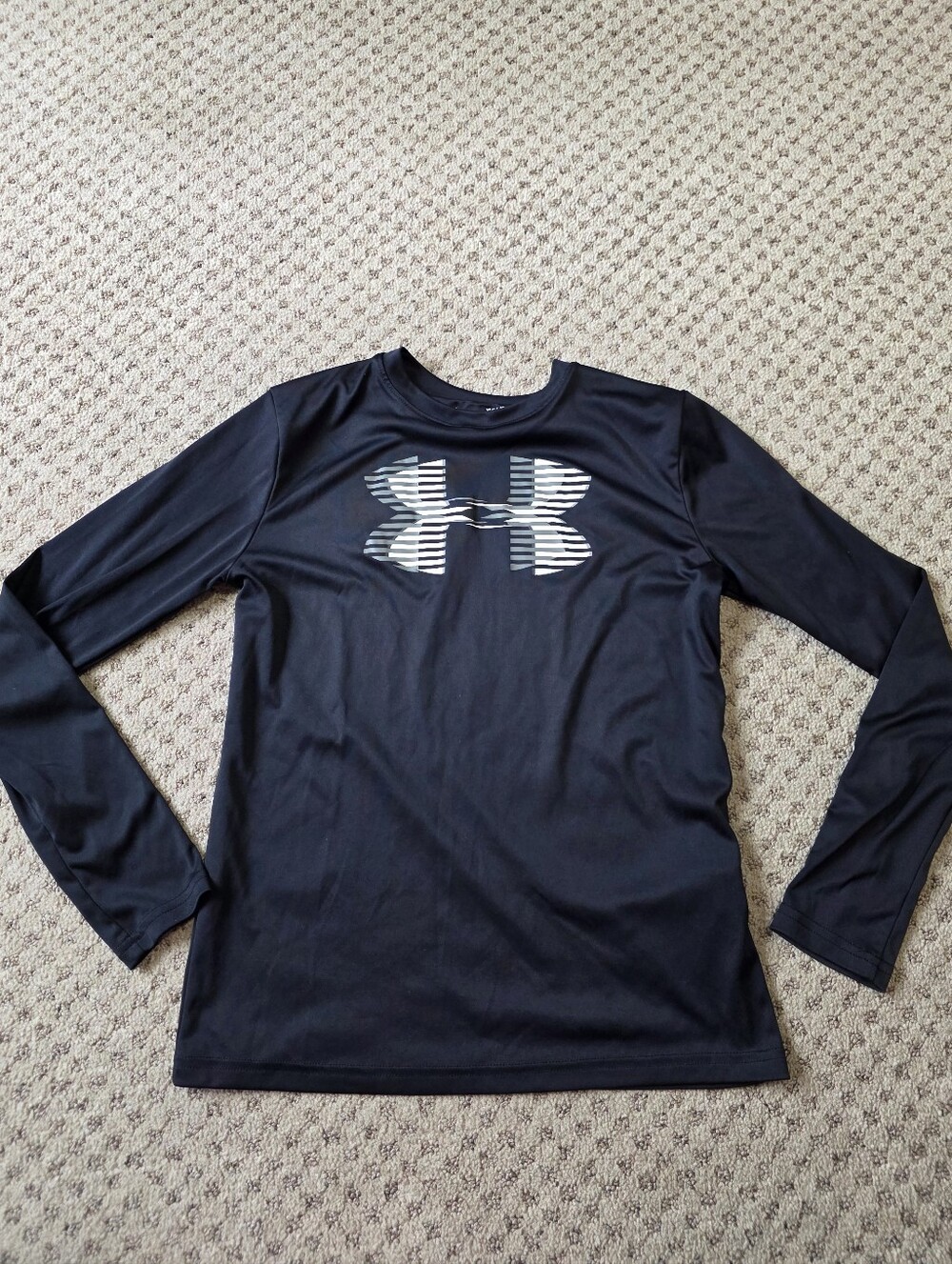 Under Armour Black Long-Sleeve Performance Logo Tee